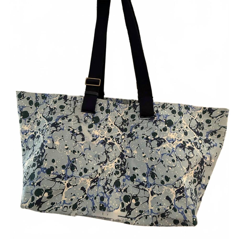 NEW INOUI EDITIONS women's carrier bag in aquaflora blue